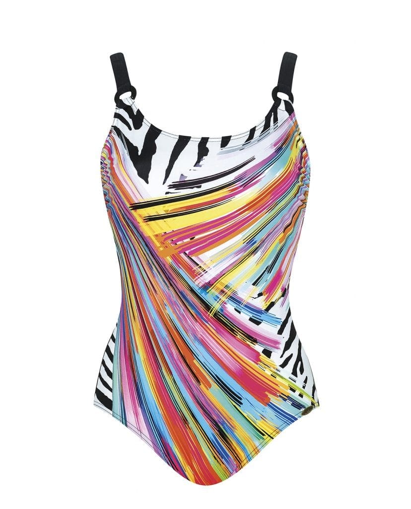 Sunflair Painted Curl Swimsuitt | Mastectomy Swimsuit | Bare Necessities