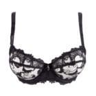Lise Charmel Dressing Floral Half Cup Underwired Bra in Black