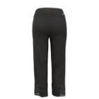Back View of Womens Up! Pants Straight Legged Crop Trousers in Black