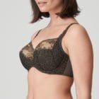 Close up side image of Prima Donna Palace Garden In Full Cup Bra Khaki Reptile
