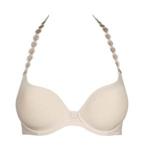 The Tom L'Aventure Preformed Plunge Bra in the colour Caffe Latte