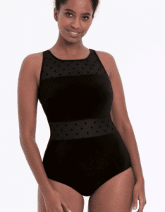 Woman looking into the camera whilst wearing the Anita Vera Mastectomy Swimsuit
