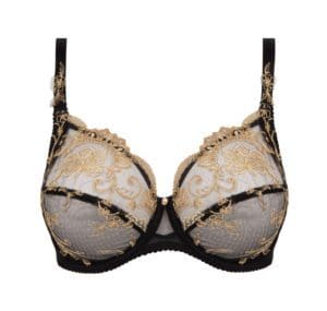 The Lise Charmel Deesse en Glam Full Cup Bra in Black and Gold