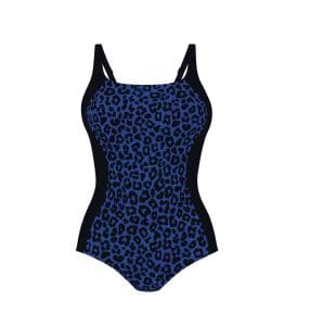 The Anita Albina Blue Leopard Print Mastectomy Swimsuit