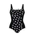 The Anita Mallvina Black and White Polka Dot Mastectomy Swimsuit