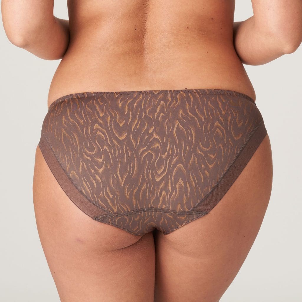 Prima Donna brief in brown and gold tones