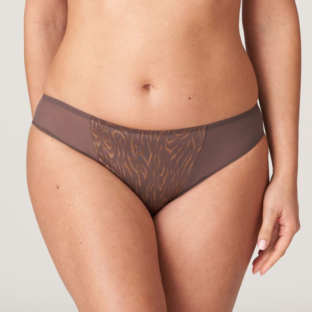 Prima Donna brief in brown and gold tones