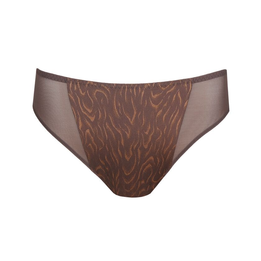 Prima Donna brief in brown and gold tones