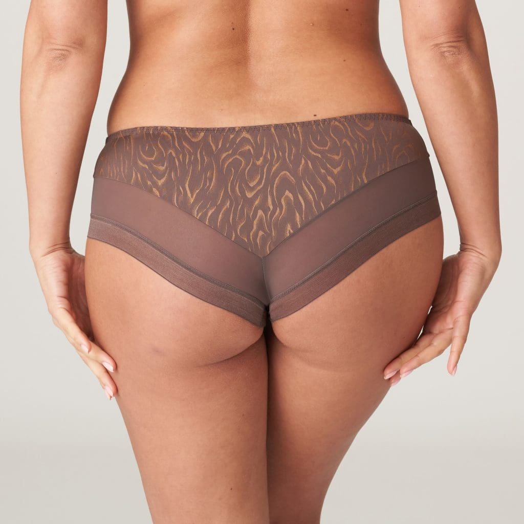 Prima Donna brief in brown and gold tones