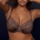 Prima Donna heart shaped padded bra in brown and gold tones